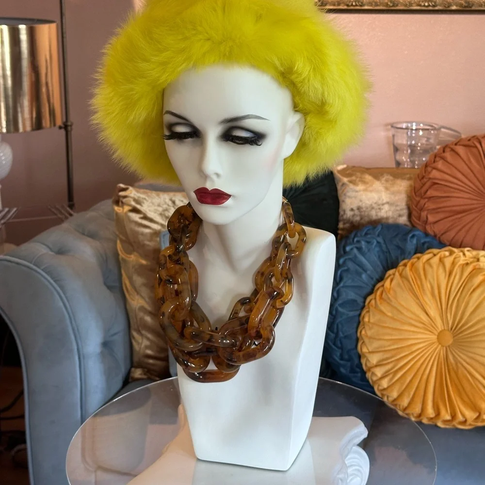 Eila Hat in Toscana shearling by Onar Studios Greece. Neon 90’s Bucket Hat - Picture 1 of 8